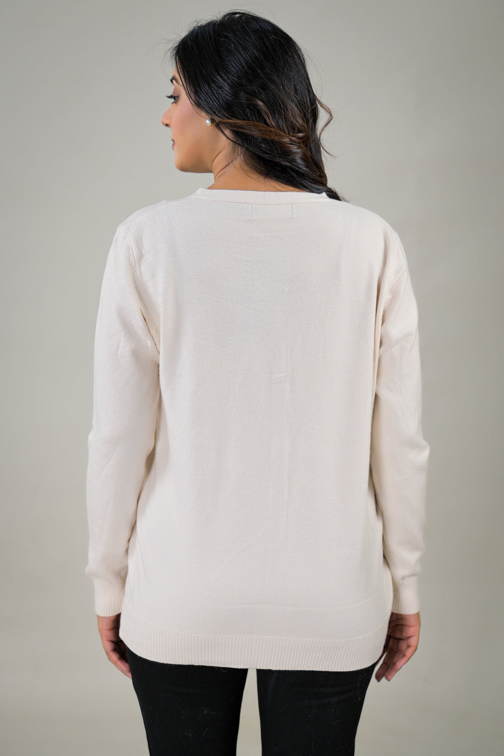 Soul Armor Solid Full Sleeve Button Cardigan Sweater