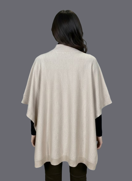 Soul Armor Women’s Solid Cape Style Winter Poncho Top