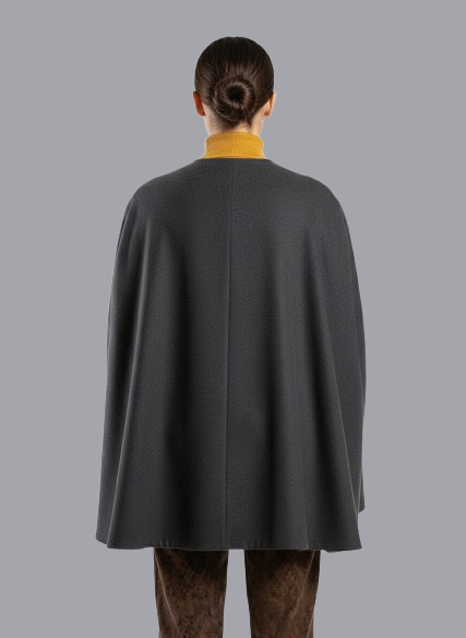 Soul Armor Women’s Solid Cape Style Winter Poncho Top