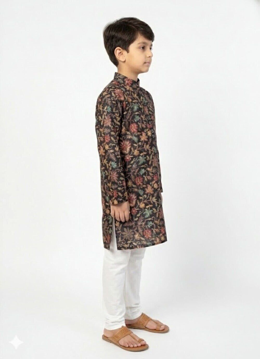 Elevate Multi-Color Floral Kurta Pajama Set