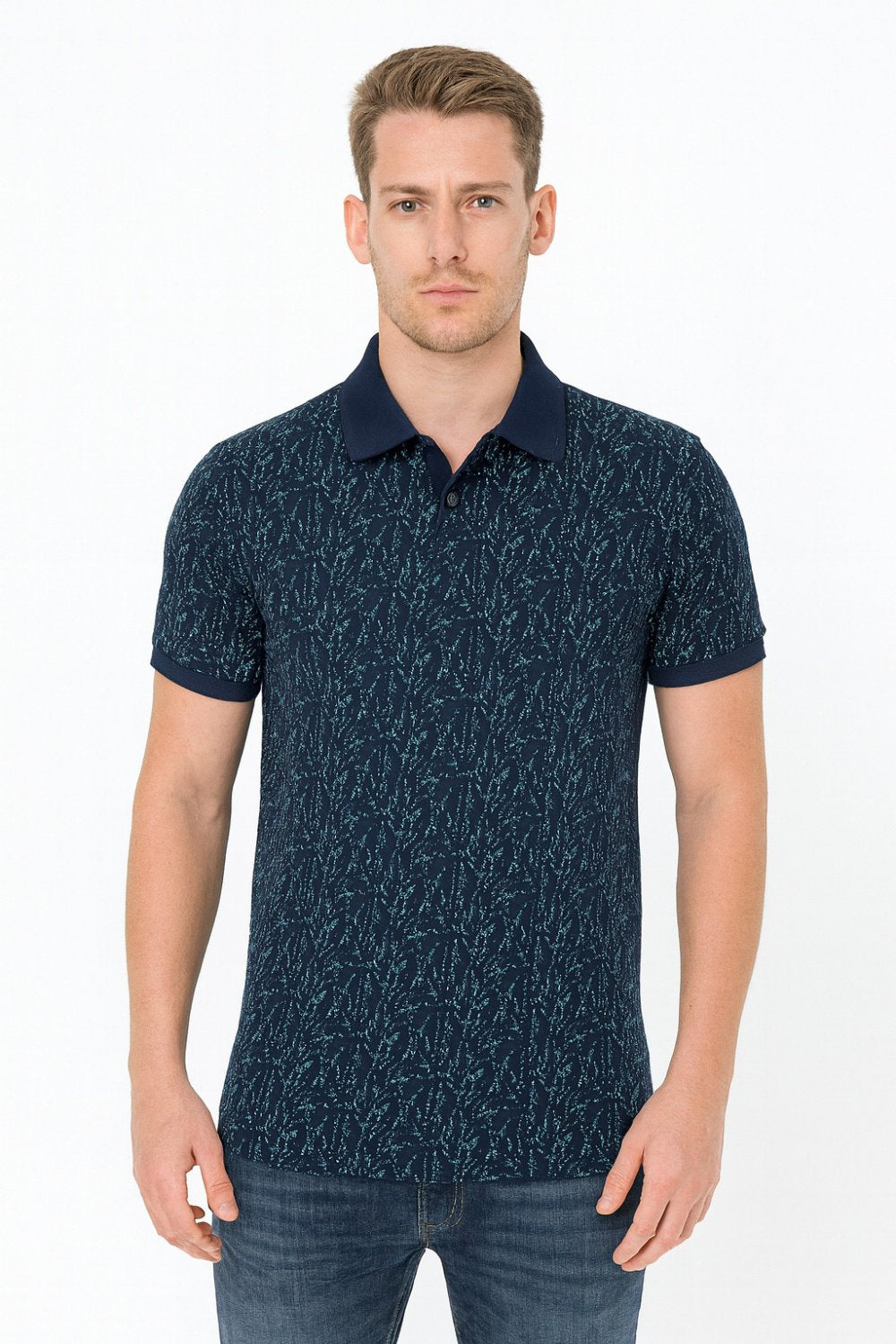 Parx Half Sleeve Textured  Polo T-shirt