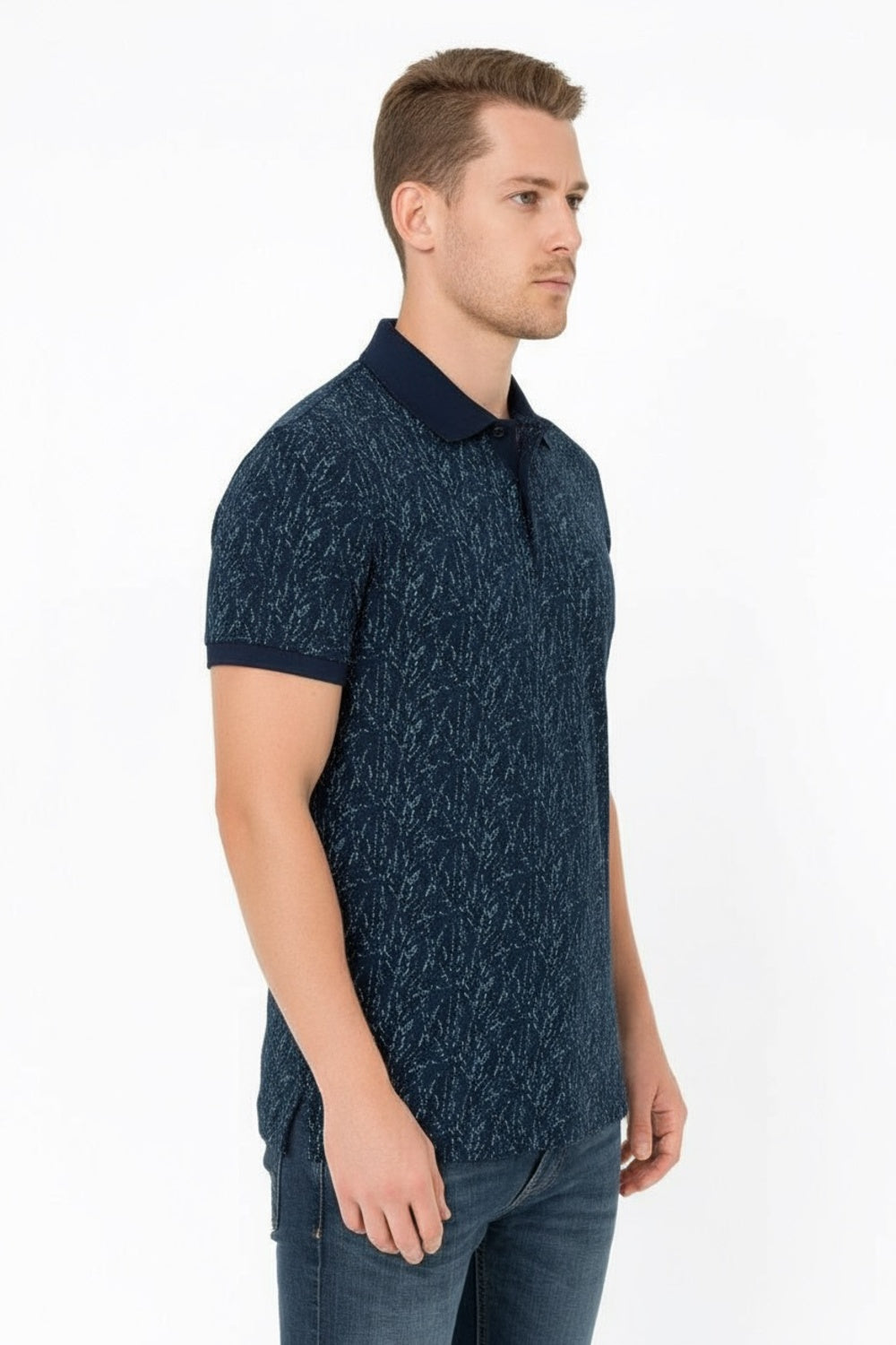 Parx Half Sleeve Textured  Polo T-shirt