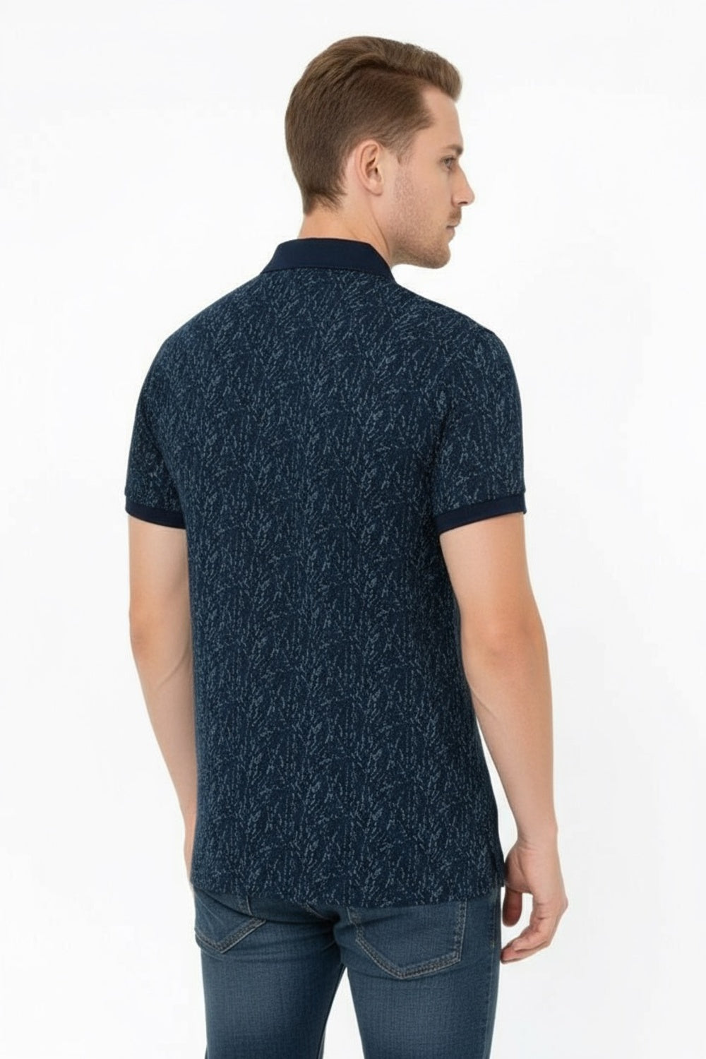 Parx Half Sleeve Textured  Polo T-shirt