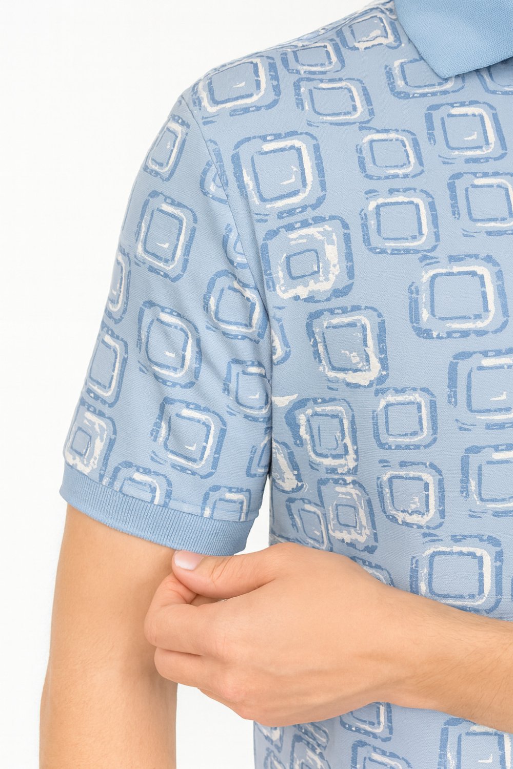 Parx Half Sleeve Geometric Print Polo T-shirt