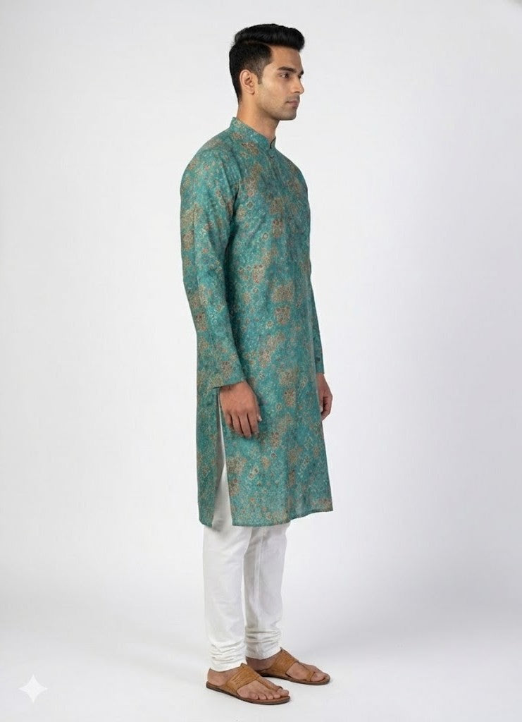 Soul Armor Mens Regal Ethnic Medallion Kurta Set