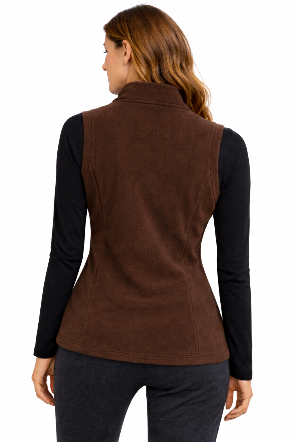 Soul Armor Solid Warm Fleece Sleeveless Womens Winter Jacket