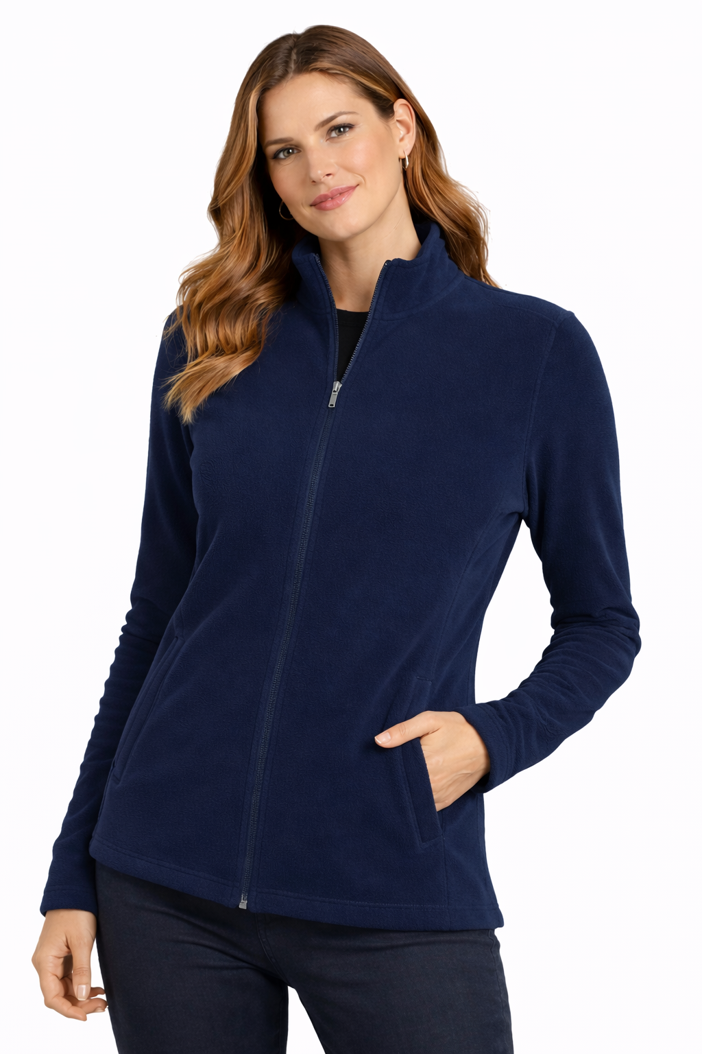 Soul Armor Solid Full Zip Fleece Winter Womens Jacket
