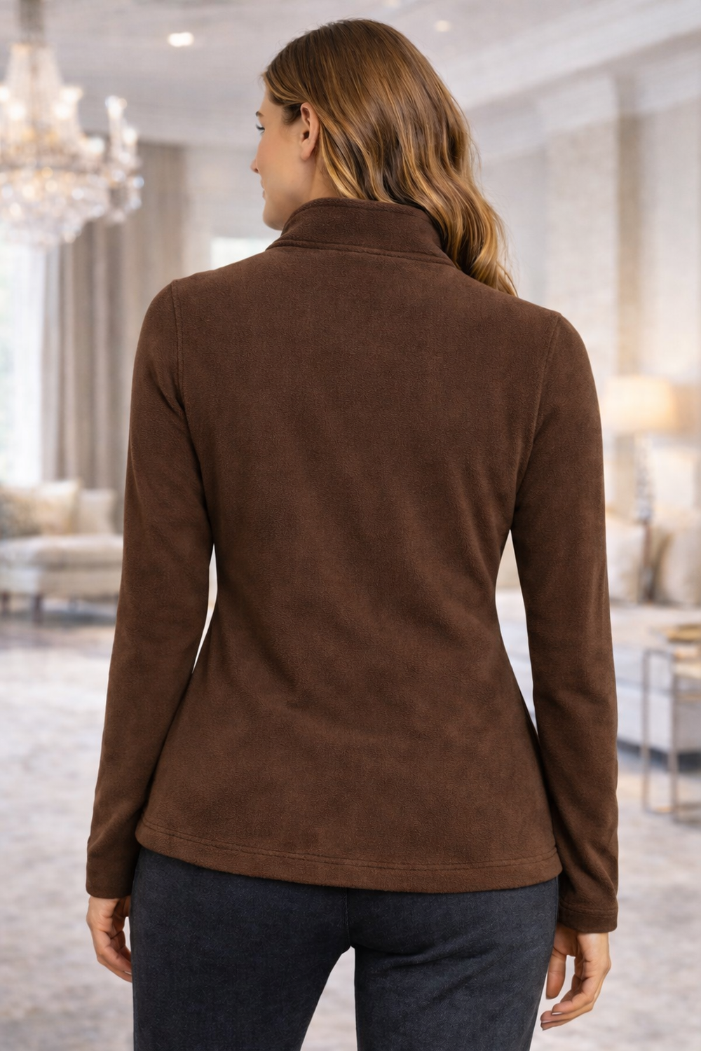 Soul Armor Solid Full Zip Fleece Winter Womens Jacket