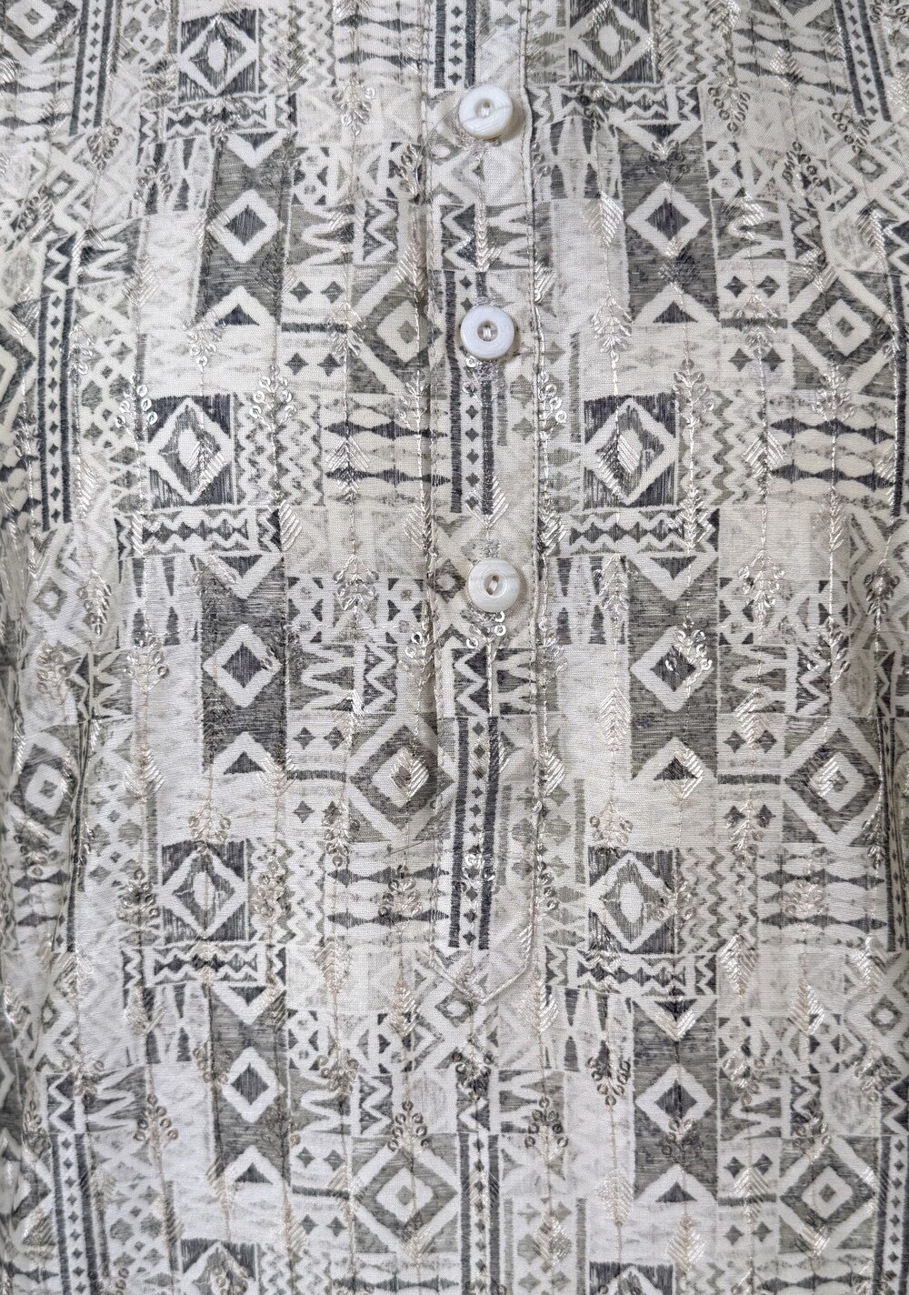 Soul Armor Mens Green Vintage-Inspired Motif Print Full Sleeve Kurta Set
