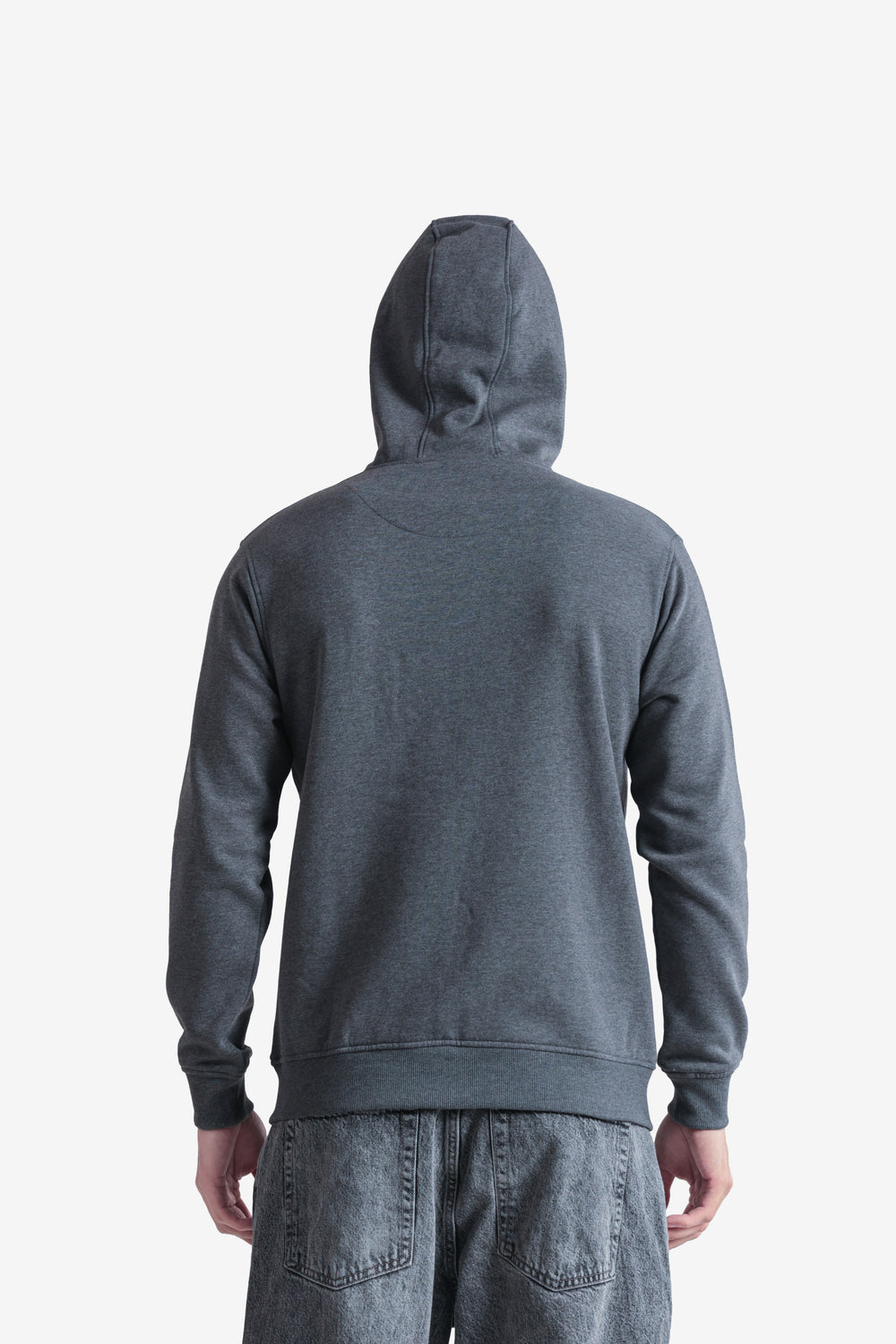 On-vers Solid Casual Zip-Up Hoodie