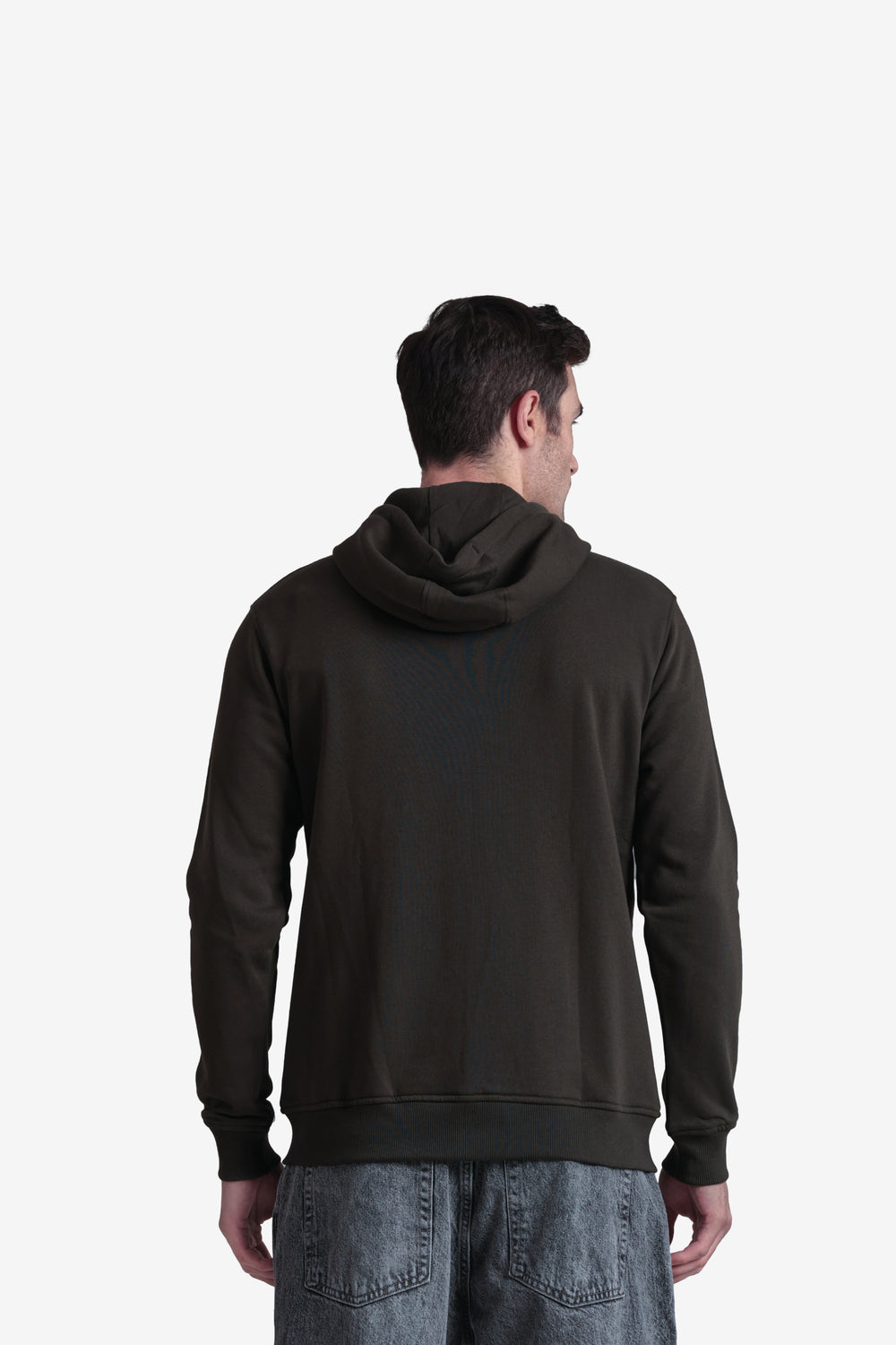 On-vers Solid Casual Zip-Up Hoodie