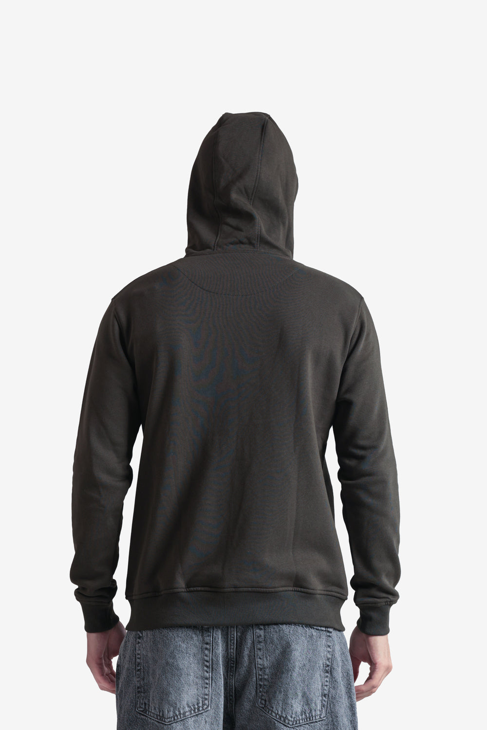 On-vers Solid Casual Zip-Up Hoodie