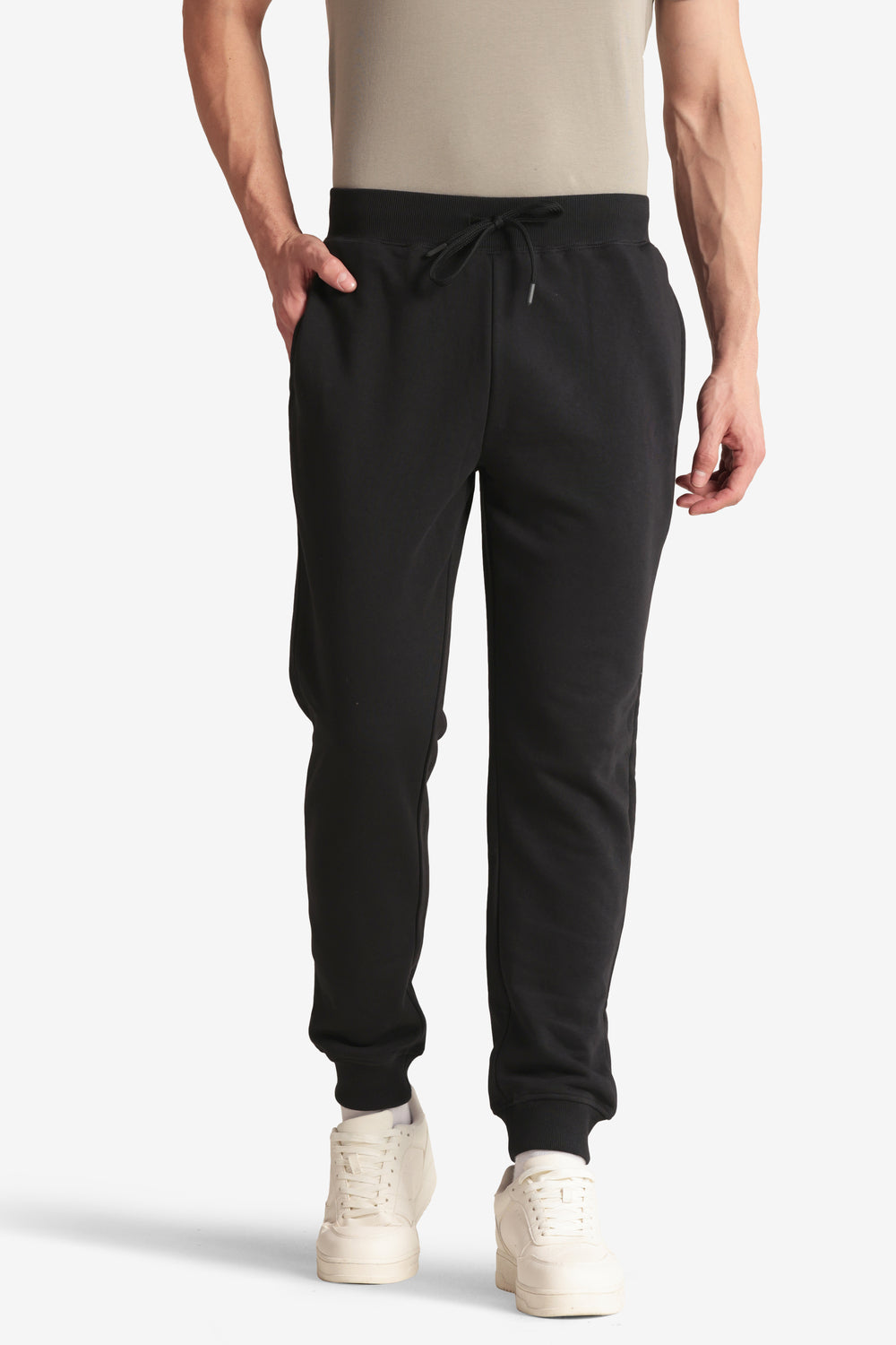 On-vers Solid Casual Drawstring Slim Joggers