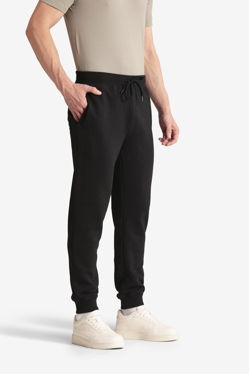 On-vers Solid Casual Drawstring Slim Joggers