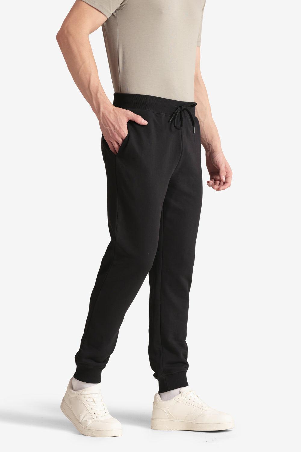 On-vers Solid Casual Drawstring Slim Joggers