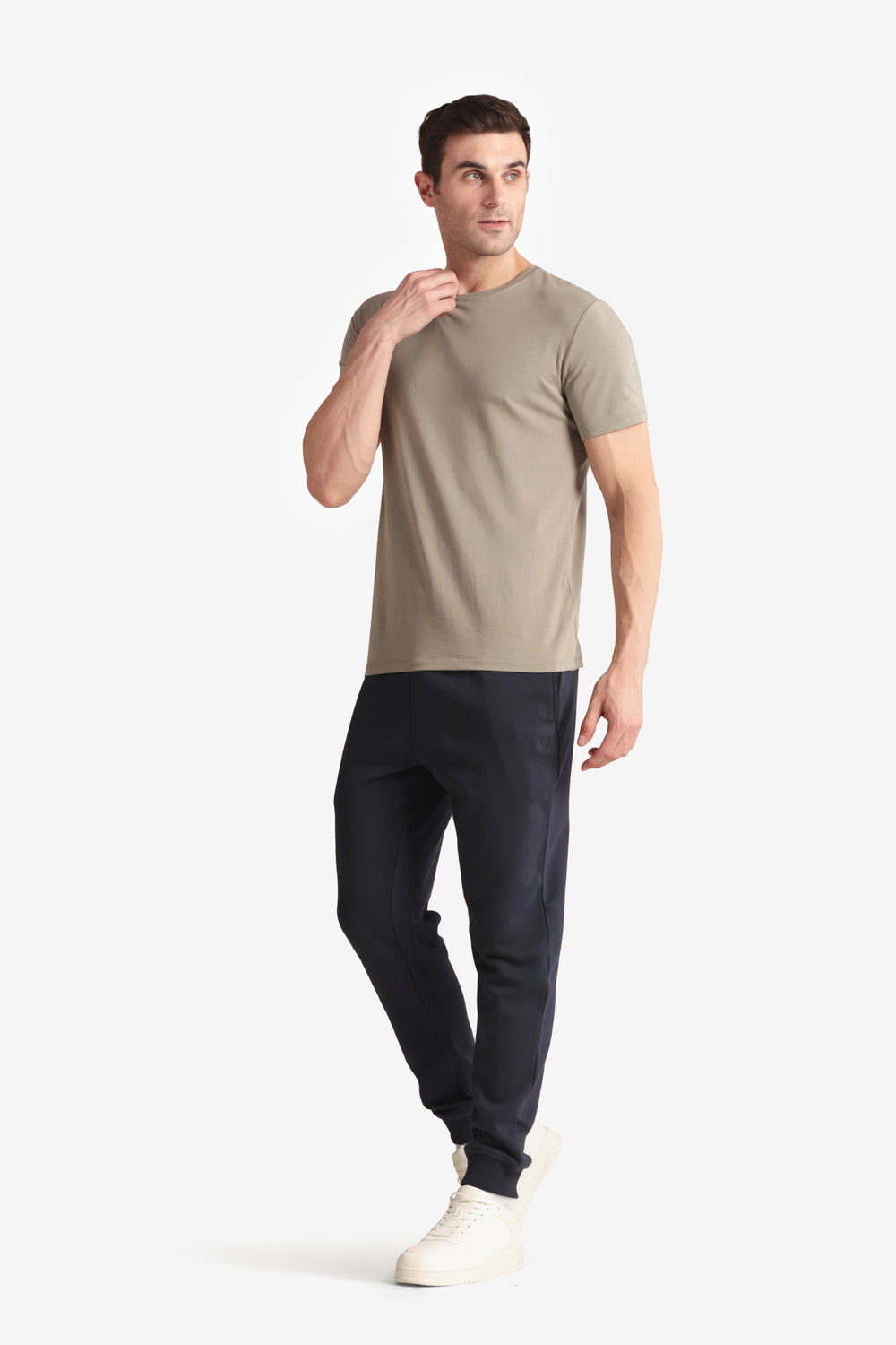 On-vers Solid Casual Drawstring Slim Joggers