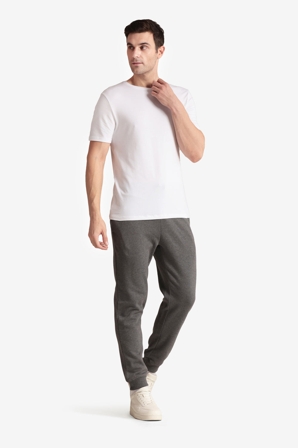 On-vers Solid Casual Drawstring Slim Joggers