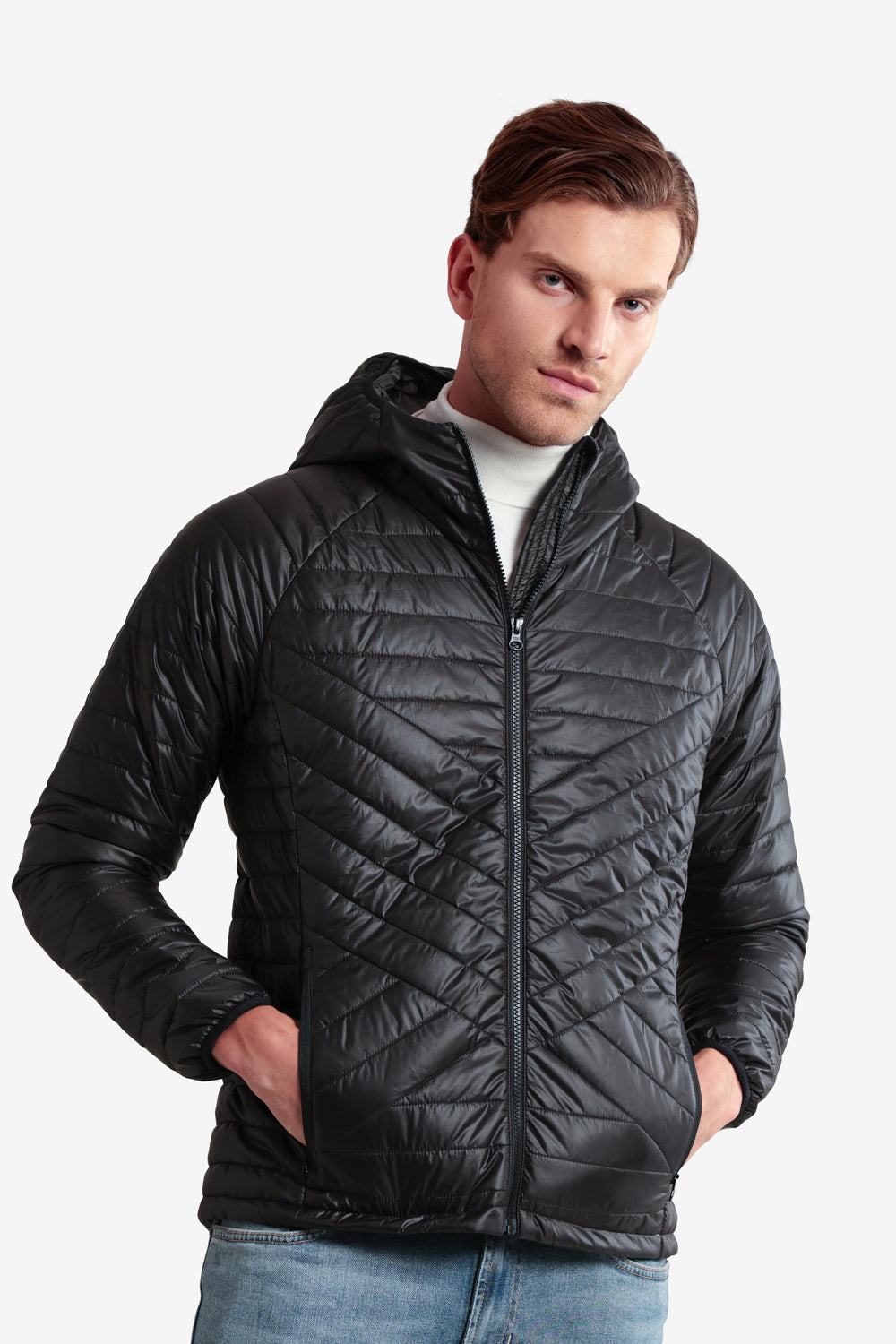 On-vers Lightweight Quilted Men’s Hooded Puffer Jacket