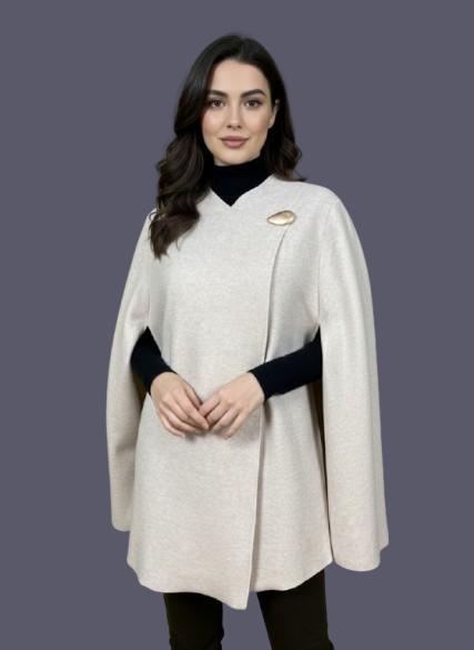 Soul Armor Women’s Solid Cape Style Winter Poncho Top