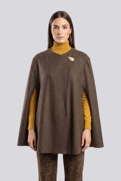 Soul Armor Women’s Solid Cape Style Winter Poncho Top