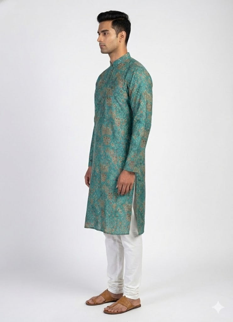 Soul Armor Mens Regal Ethnic Medallion Kurta Set