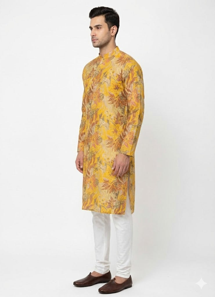Soul Armor Mens Nature Inspired Ethnic Kurta Set